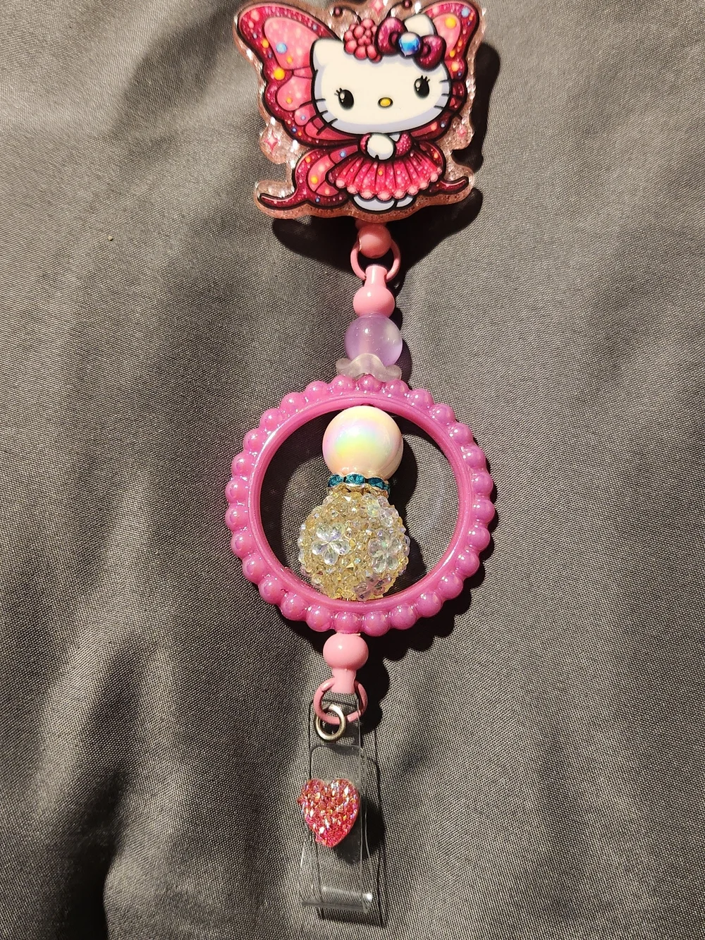 Beaded Badge Reels - Hello Kitty, Groot, Keroppi & More $14 Each